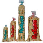 Popcorntueten, farblich gekennzeichnet für süß oder salzig